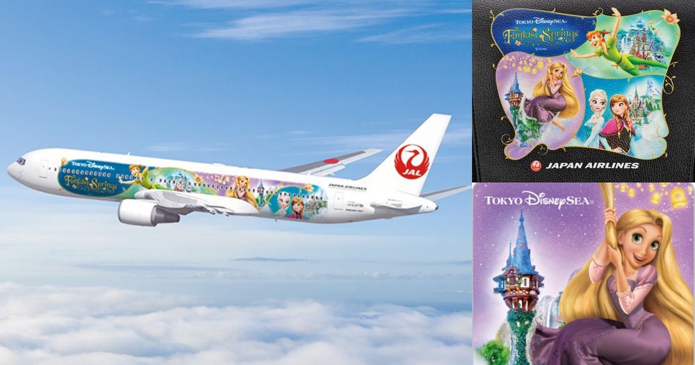 日本迪士尼海洋「夢幻泉鄉」彩繪班機登場！冰雪奇緣、樂佩公主機上備品、登機證超欠收藏！-1