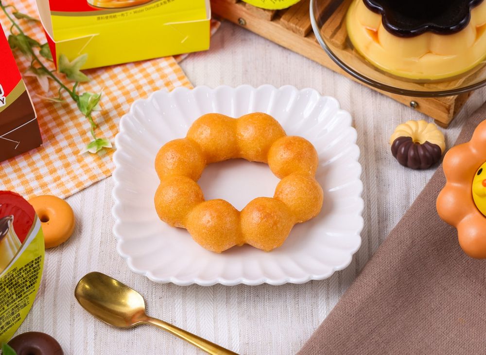 Mister Donut和統一布丁聯名啦！6款超幸福布丁口味甜甜圈登場、布丁煉乳冰沙也是必點！-10