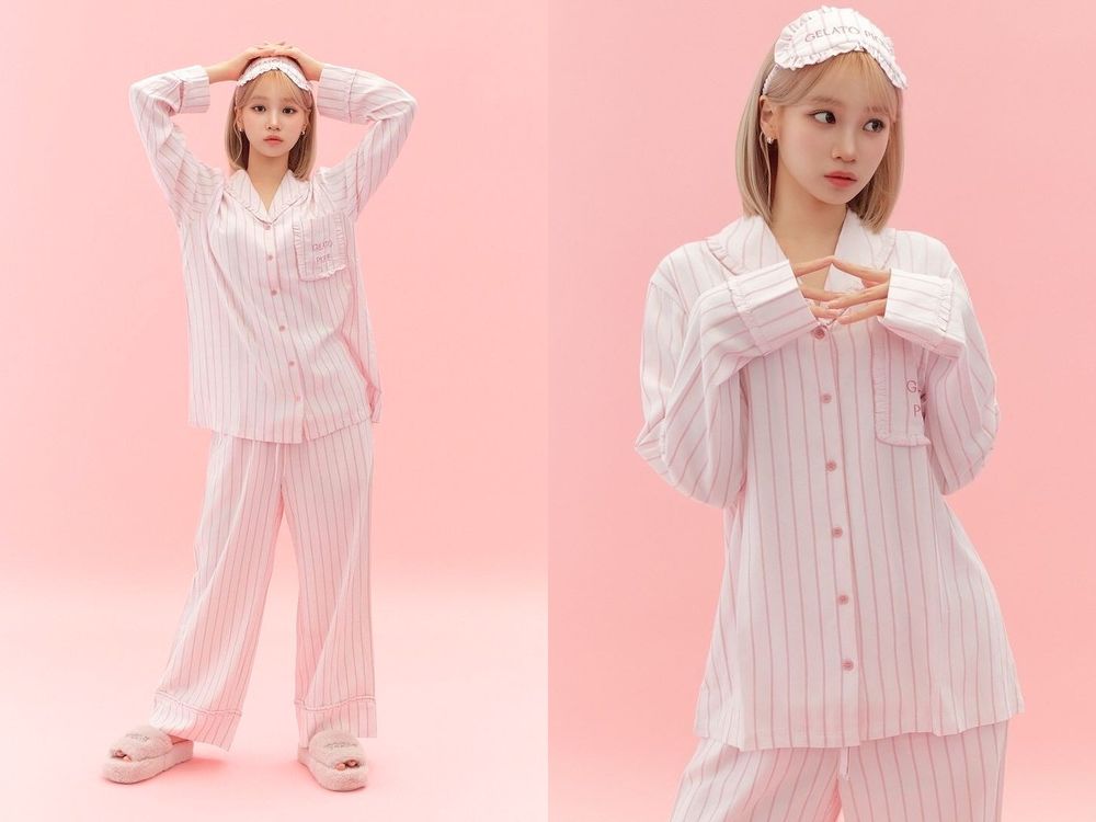 LE SSERAFIM一回歸再接睡衣代言！女神宅在家形象曝光～日本女生都愛這品牌！-7
