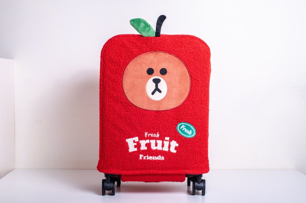 屈臣氏最新集點小物是LINE FRIENDS水果系列！「蘋果熊大登機箱、水蜜桃兔兔玩偶」可愛到瘋掉！-2