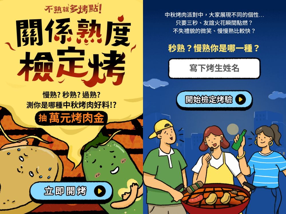 中秋節必玩心理測驗！6題測你最像哪種中秋烤肉食材、你是心軟杏鮑菇還是超慢熟的香腸？-2