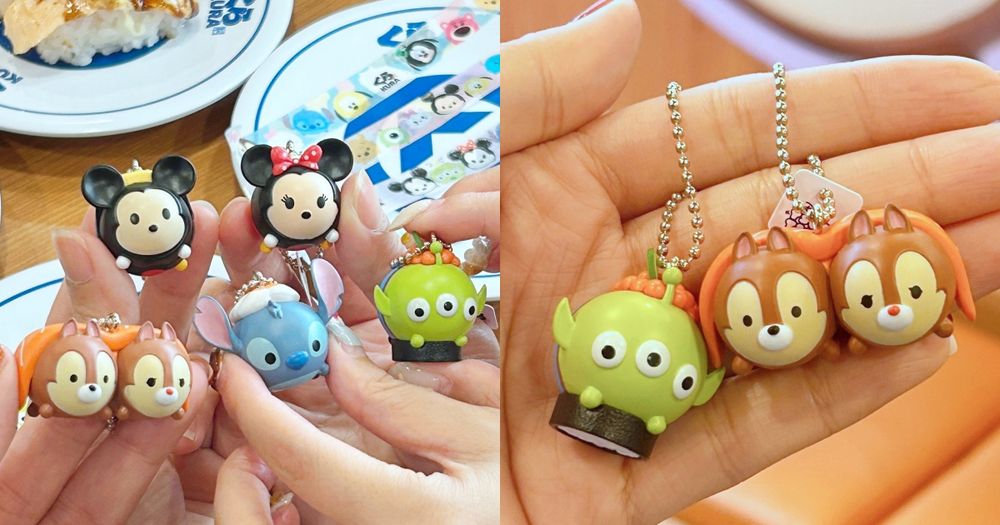 藏壽司扭蛋之亂還沒停？！最新迪士尼Tsum Tsum「鮭魚握壽司奇奇蒂蒂、玉子燒米奇」吊飾全都Q翻！-1