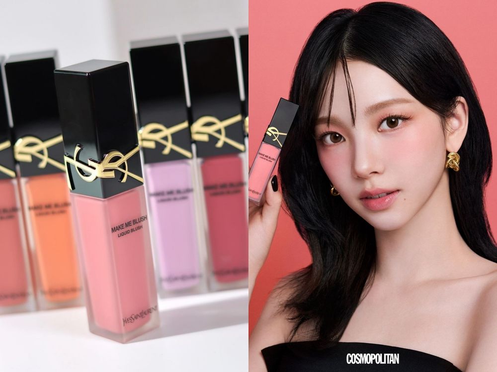 aespa Karina同款仙女暈染頰！韓妞搶空系YSL新品「唇頰露」，上臉嫩中帶紅潤、純欲氛圍拉滿！-1