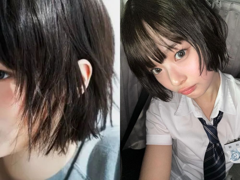 2024秋冬髮型趨勢！Hanni少年感低層次剪、Winter狼尾剪、Karina貓咪鎖骨髮...，韓星都這樣剪！-3