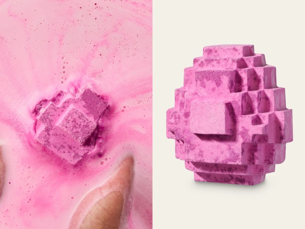 LUSH攜手「史上最暢銷遊戲」Minecraft，鑽石鎬、終界龍蛋走入現實，遊戲裡也可以使用汽泡彈？！-2
