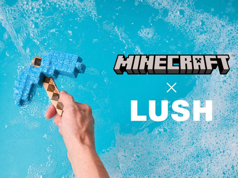 LUSH攜手「史上最暢銷遊戲」Minecraft，鑽石鎬、終界龍蛋走入現實，遊戲裡也可以使用汽泡彈？！-11