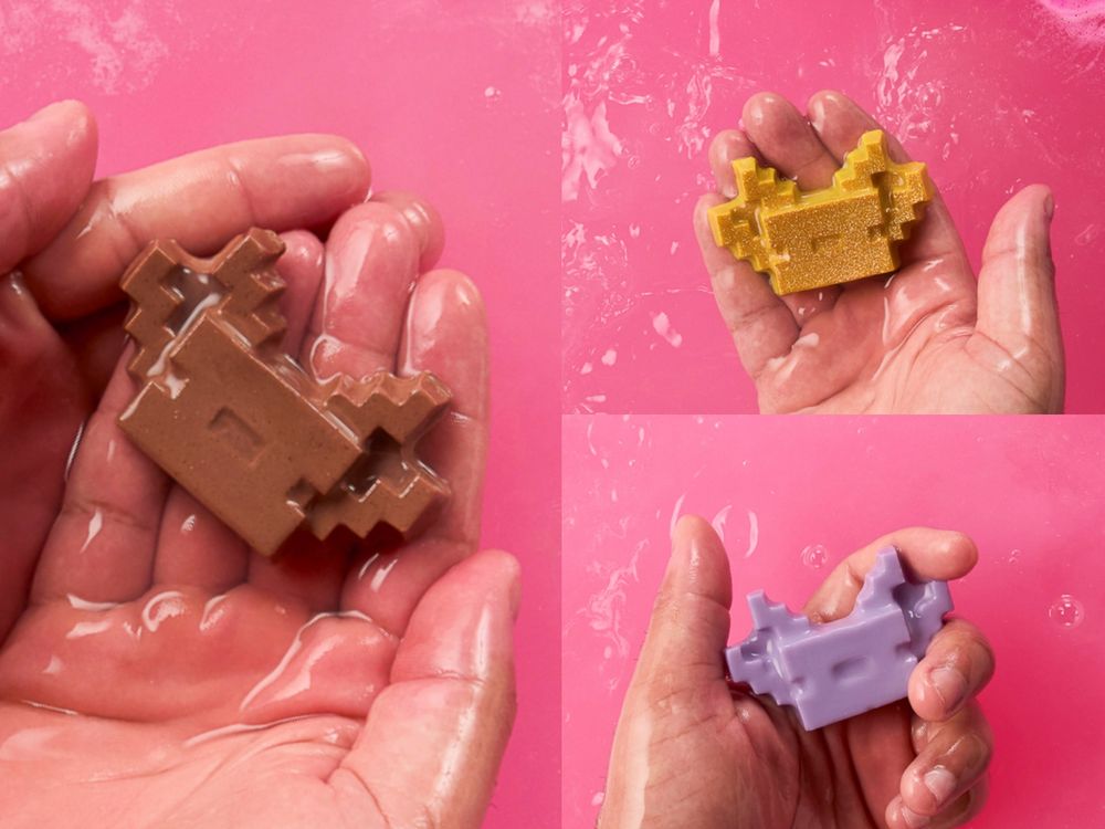 LUSH攜手「史上最暢銷遊戲」Minecraft，鑽石鎬、終界龍蛋走入現實，遊戲裡也可以使用汽泡彈？！-12