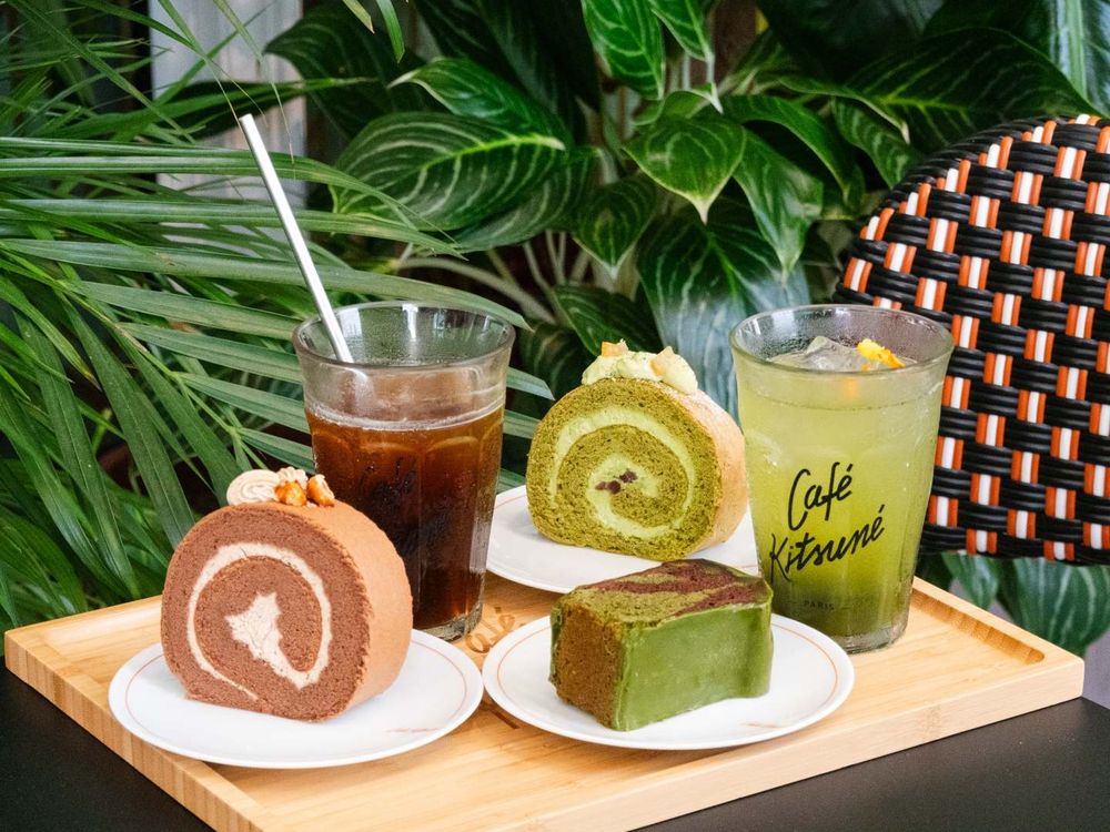 抹茶控準備開吃！Café Kitsuné巴黎限定「抹茶生乳捲、玫瑰抹茶拿鐵」台灣也吃得到！-6