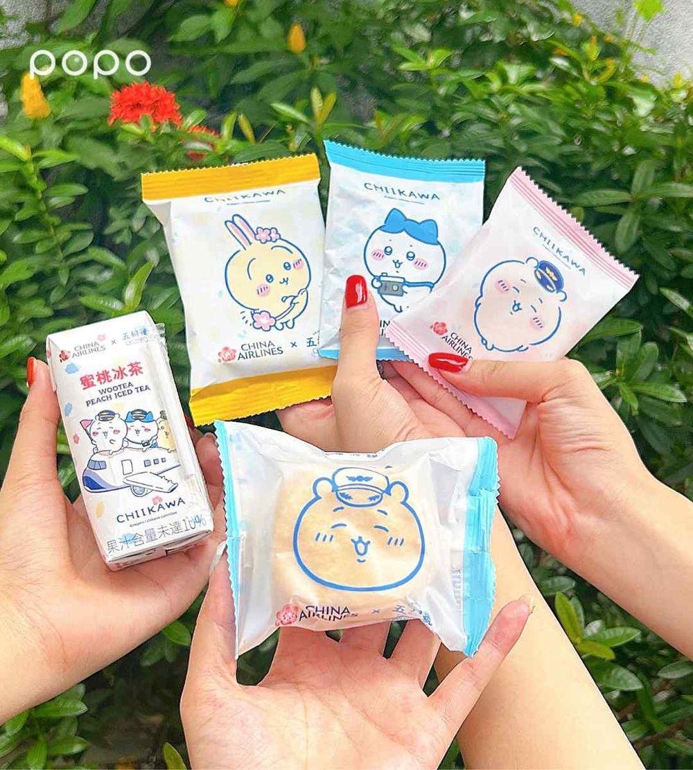 華航跟吉伊卡哇聯名了！攜五桐號推超可愛機上甜點，吉伊卡哇達克瓦茲、小八雪餅Q到捨不得吃！-12