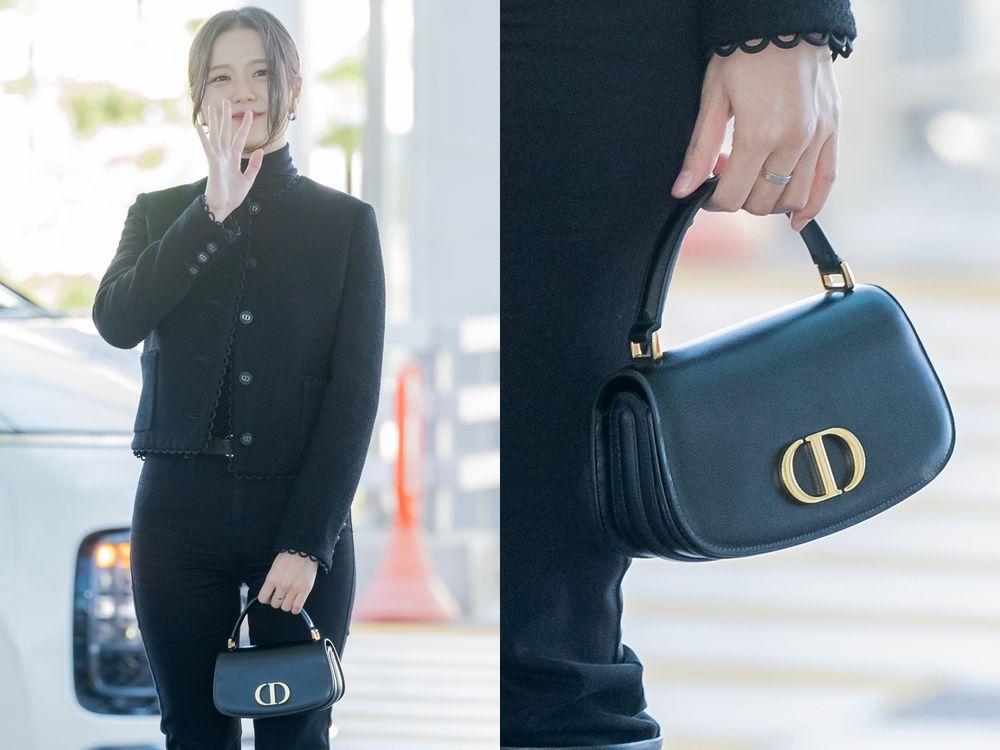 Dior大公主出發時裝周！JISOO全黑「優雅千金風」穿搭、完全是韓劇女主角吧！-6