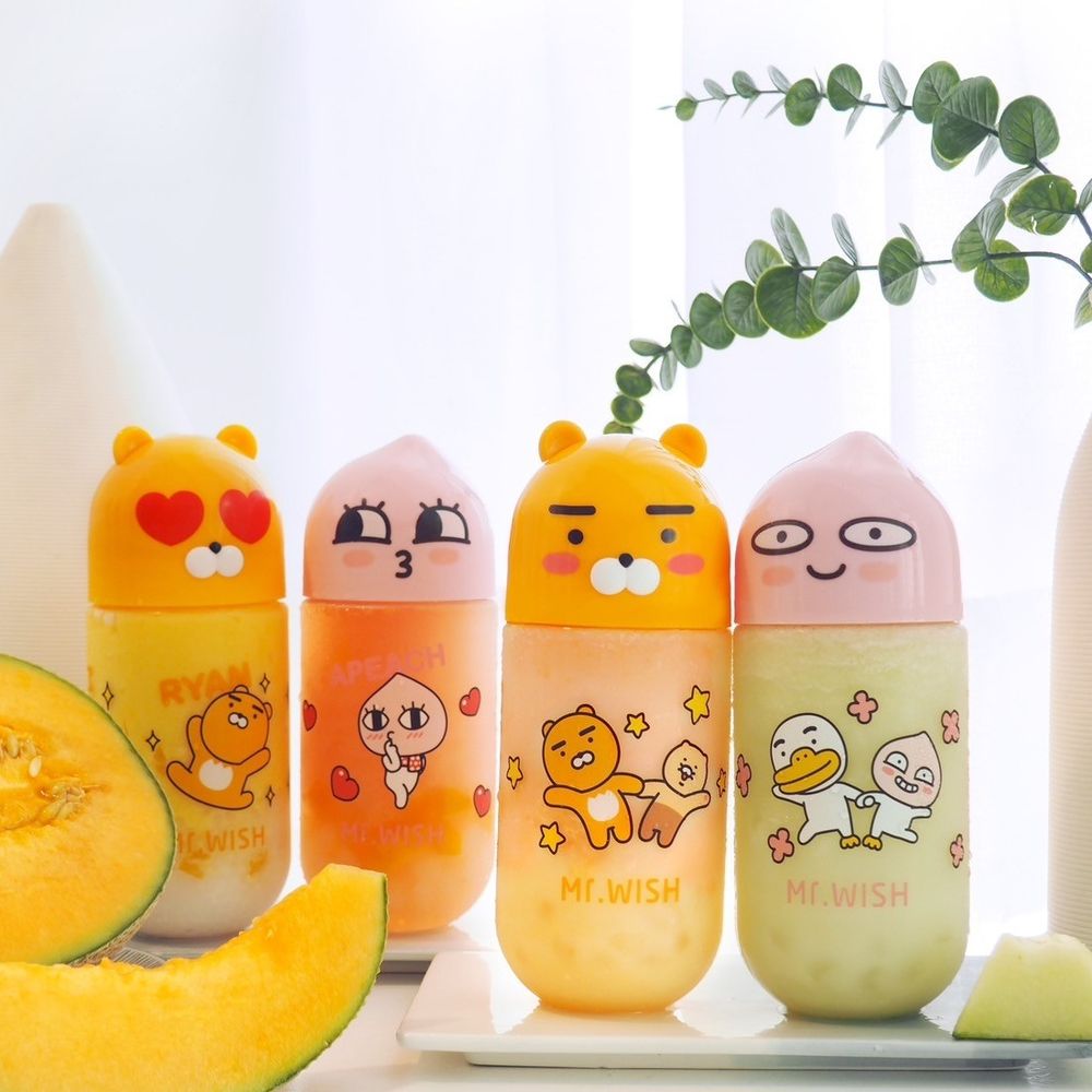 Mr.Wish×Kakao Friends又聯名了！哈密瓜冰沙+啵啵晶球超療癒、買就送超Q萊恩造型瓶！-8