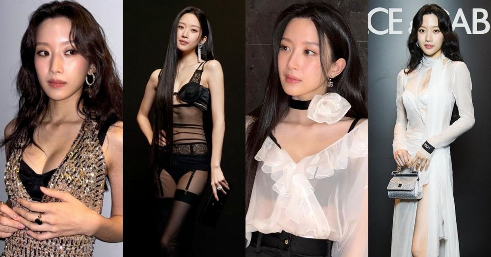 文佳煐D&G時裝周「5套封神戰袍」回顧！超透視「馬甲內衣」一戰成名、真是女神降臨！-11