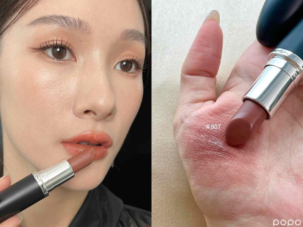 LE SSERAFIM允眞同款！M·A·C全新緞光大巨彈唇膏，一抹奢潤、顯色，還能唇頰兩用！-9