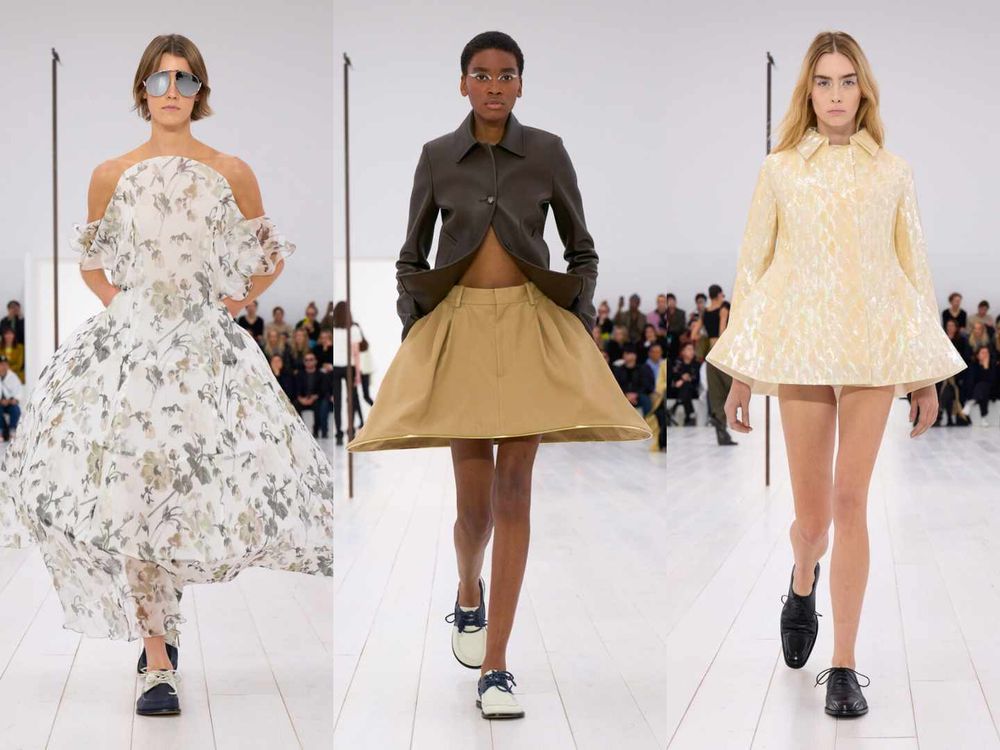 沒有王淨駕馭不了的衣服！LOEWE巴黎大秀「廓形西裝＋燈籠褲」化身企業女霸總，太適合淨寶了！-5