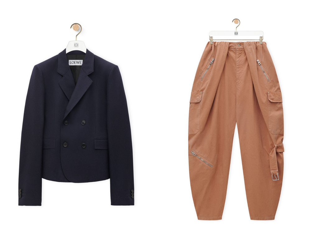 沒有王淨駕馭不了的衣服！LOEWE巴黎大秀「廓形西裝＋燈籠褲」化身企業女霸總，太適合淨寶了！-8