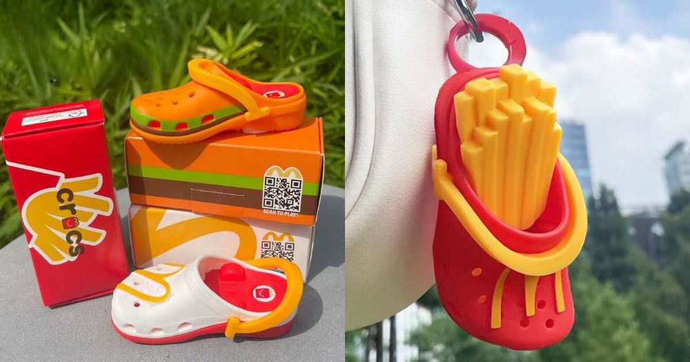 韓妞瘋搶！韓國麥當勞超Q「CROCS洞洞鞋鑰匙圈」免費送！大麥克、薯條配色可愛翻！-1