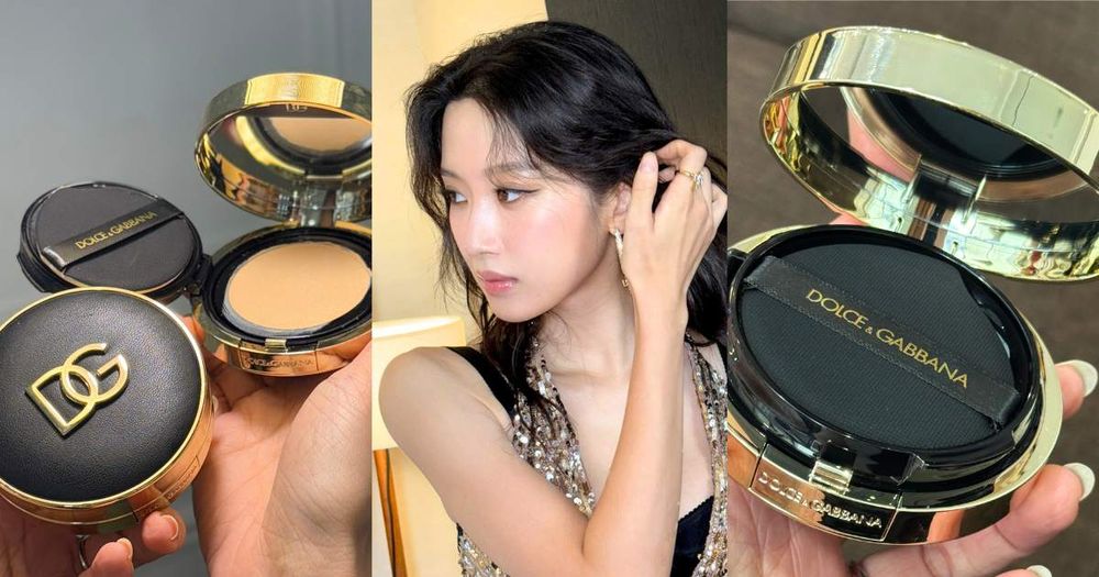 文佳煐的奶油絲緞肌！D&G Beauty「玫瑰水光氣墊粉餅」抵台，那精品皮革超奢華，把肌膚寵成無價珍寶！-11