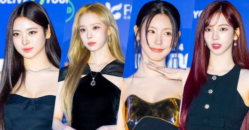 2024MAMA紅毯女神直擊！Karina、Winter「黑洋裝＋亮髮色」艷冠群芳、薇娟黃金馬甲，也太性感！-1