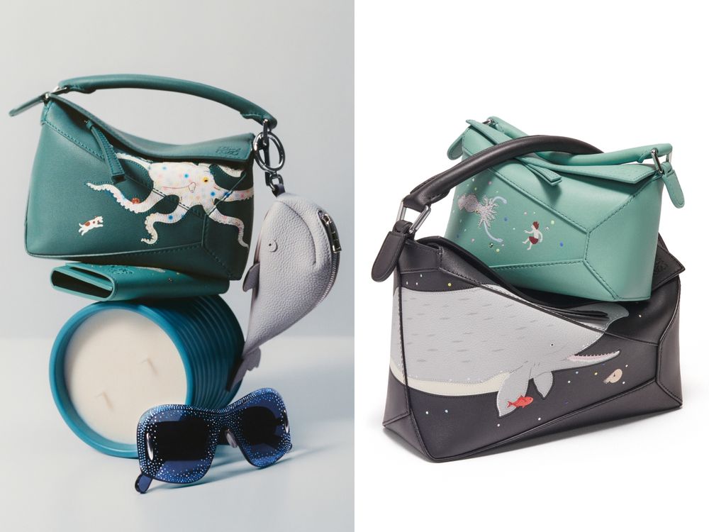LOEWE聖誕限定好逼人！SUNA FUJITA合作款「倉鼠包、鯨魚、兔子圖案」一秒融化！-8