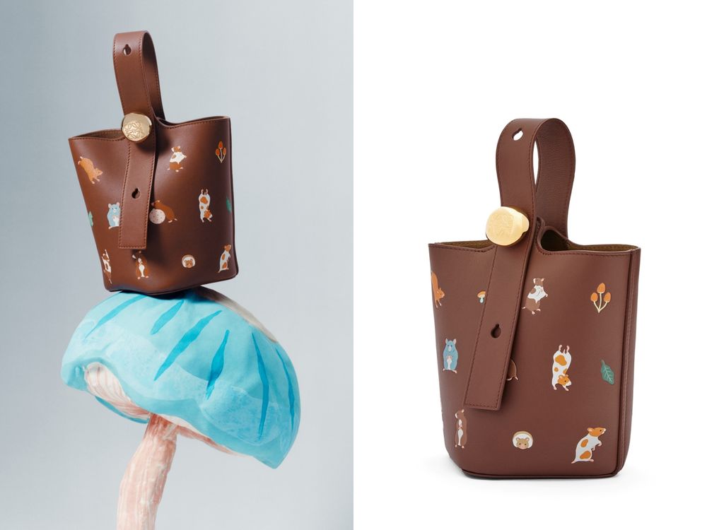 LOEWE聖誕限定好逼人！SUNA FUJITA合作款「倉鼠包、鯨魚、兔子圖案」一秒融化！-13