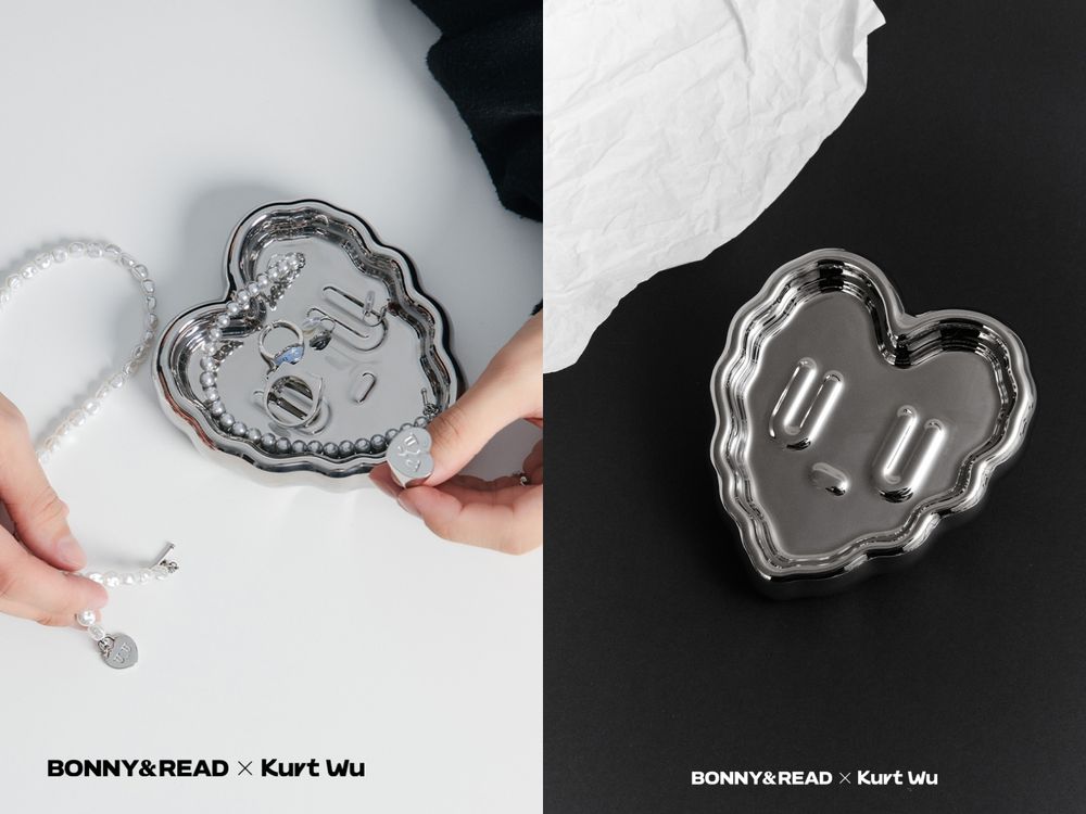  女生最愛平價飾品BONNY&READ聯名來了！厭世愛心「Kurt」小耳環、戒指超可愛！-8