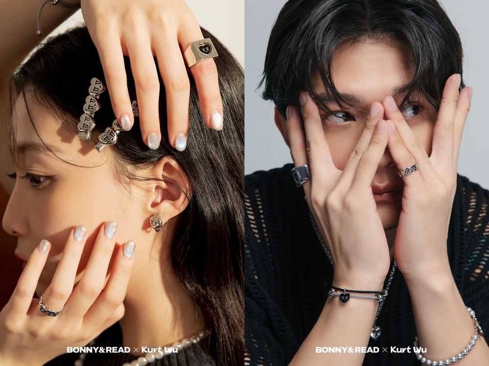 女生最愛平價飾品BONNY&READ聯名來了！厭世愛心「Kurt」小耳環、戒指超可愛！-13