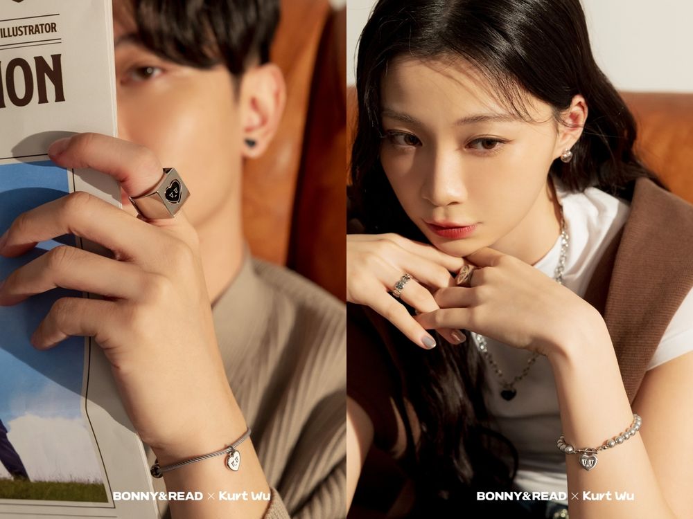  女生最愛平價飾品BONNY&READ聯名來了！厭世愛心「Kurt」小耳環、戒指超可愛！-12