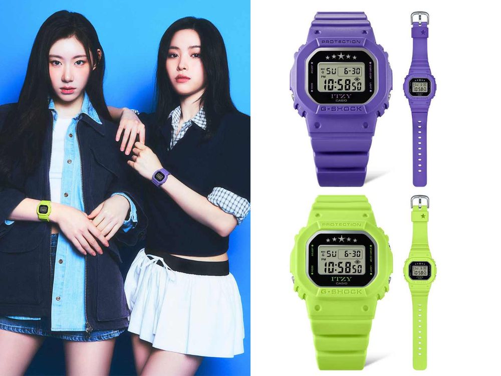 CASIO x ITZY聯名手錶第二彈來了！超美配色必收、還送成員手繪貼紙，粉絲會瘋掉！-8