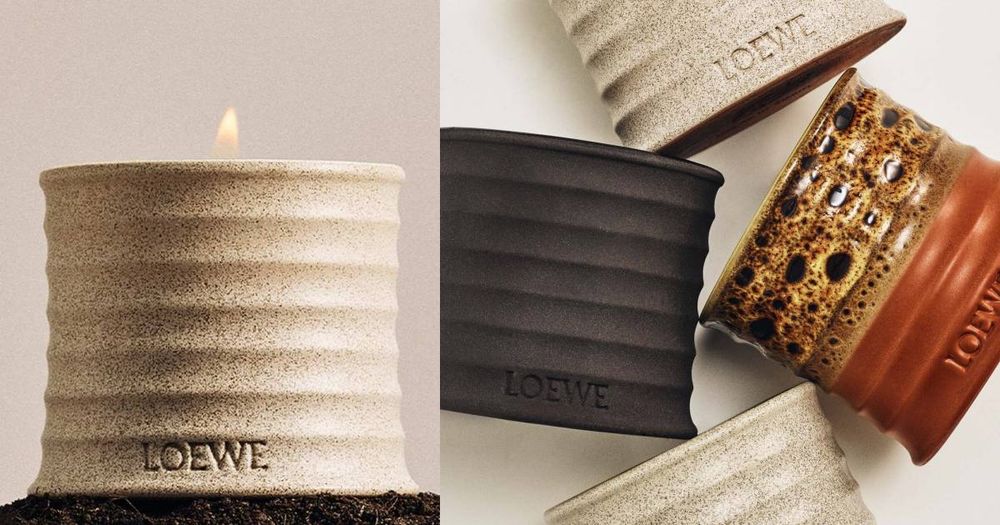 2024必珍藏精品香氛！LOEWE「Textura香味質感蠟燭」，三款珍稀花香調、手工陶製燭杯，打造奢華感自然居家香氛！-1