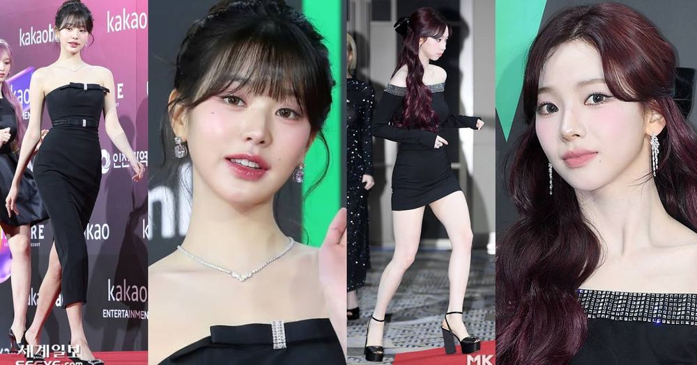 2024韓國MMA紅毯女神出爐！張員瑛、Karina性感全黑PK，舒華禮服上身胸前一片雪白、透露「新金主爸爸」？-1