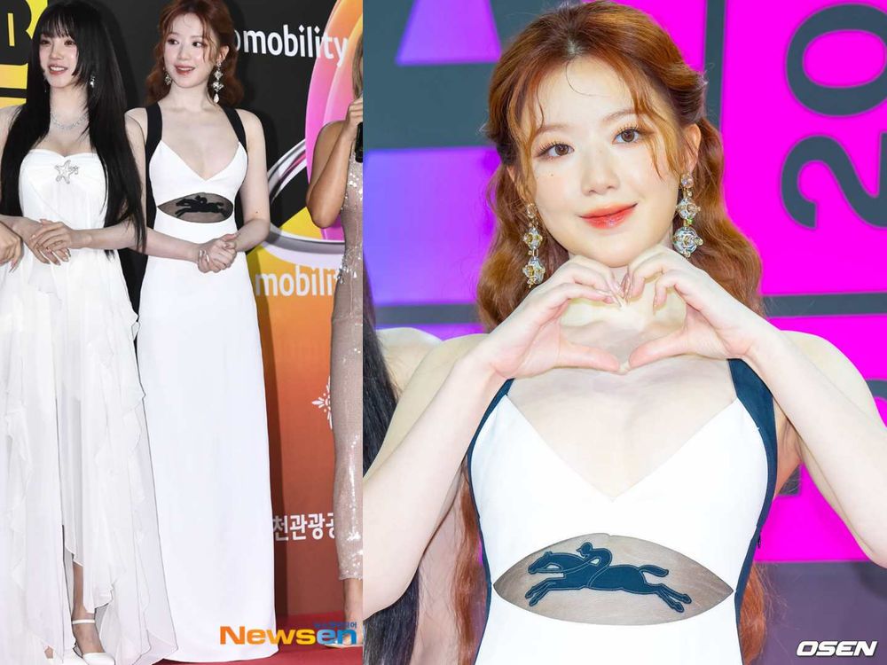 2024韓國MMA紅毯女神出爐！張員瑛、Karina性感全黑PK，舒華禮服上身胸前一片雪白、透露「新金主爸爸」？-3