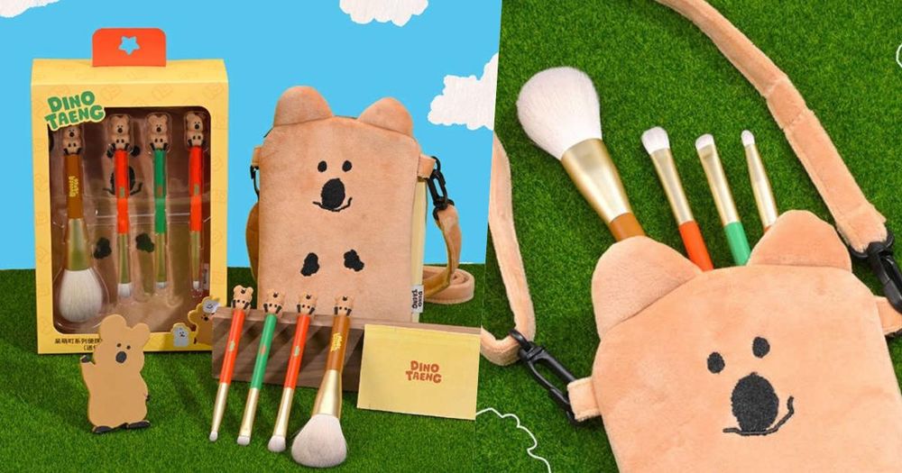 屈臣氏獨賣矮袋鼠美妝用具！立體Quokka蜜粉刷、BOBO棉花糖粉撲...，買刷具送毛絨化妝包！-1