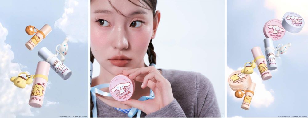 2024年末最萌三麗鷗聯名彩妝！INTO U日本限定大耳狗、布丁狗唇泥，全網暴動、敲碗上架！-2