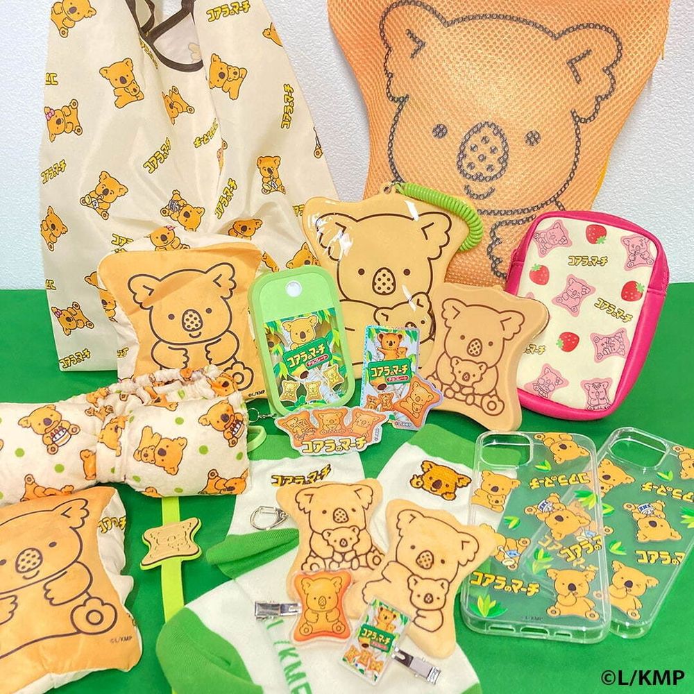 日本開賣樂天小熊餅乾40週年限定周邊！可愛炸「無尾熊購物袋、小熊餅乾抱枕」全都百元有找！-3