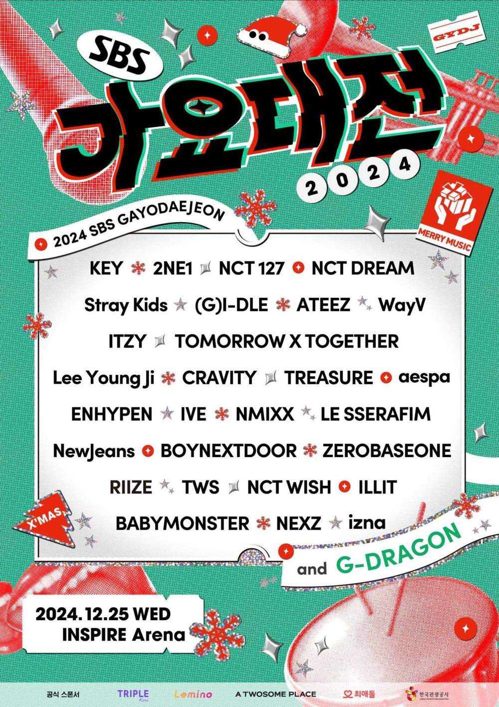 2024韓國SBS歌謠大戰出演陣容公布！GD、2NE1都來了，(G)I-DLE、NCT全員到齊！-7