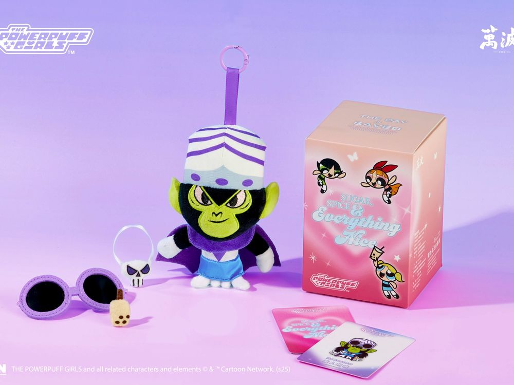 萬波跟《飛天小女警》聯名啦！兩款限定杯身、超可愛「飛天小女警、魔人啾啾磁鐵玩偶盲盒」全都想要！-6