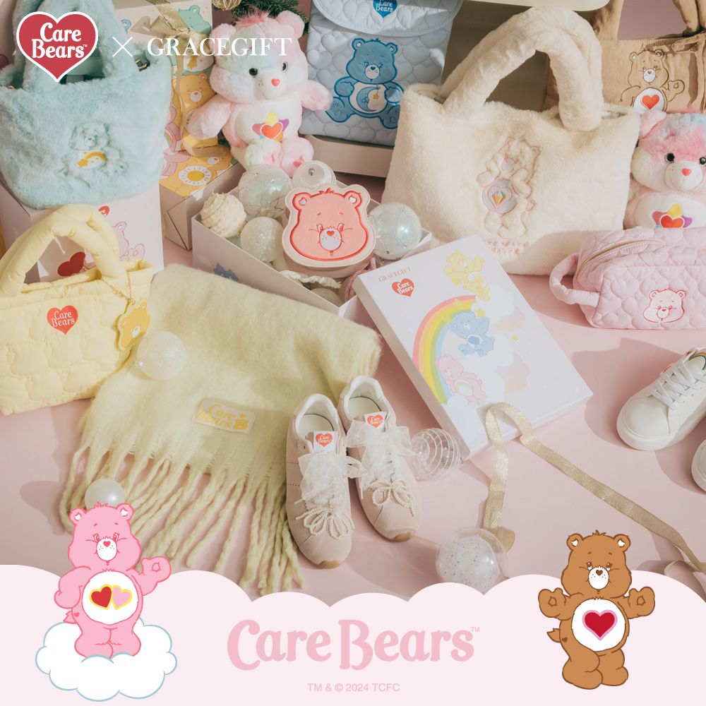 GraceGift最新一波Care Bears聯名！熊熊「毛毛雪靴、托特包」可愛到想全包回家！-2