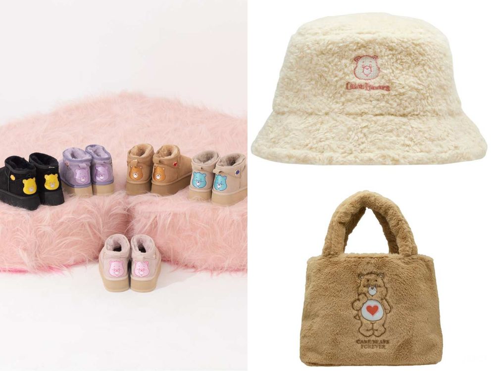 GraceGift最新一波Care Bears聯名！熊熊「毛毛雪靴、托特包」可愛到想全包回家！-6