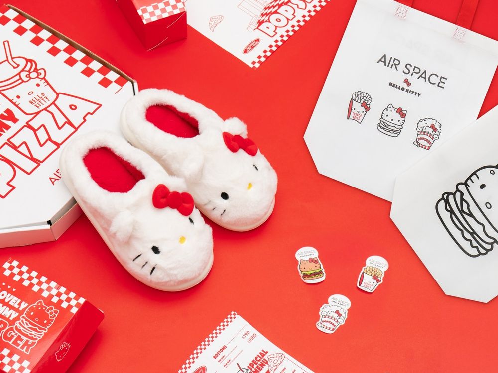 AIR SPACE和Kitty聯名啦！快閃店巨型漢堡Kitty超好拍、毛衣大學T想通通帶回家！-6