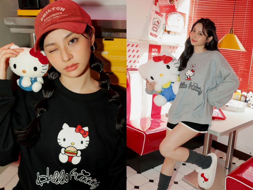 AIR SPACE和Kitty聯名啦！快閃店巨型漢堡Kitty超好拍、毛衣大學T想通通帶回家！-11