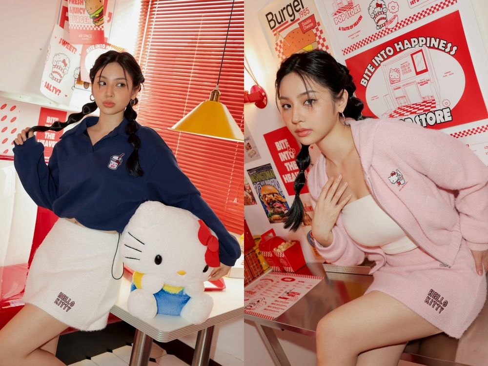 AIR SPACE和Kitty聯名啦！快閃店巨型漢堡Kitty超好拍、毛衣大學T想通通帶回家！-12