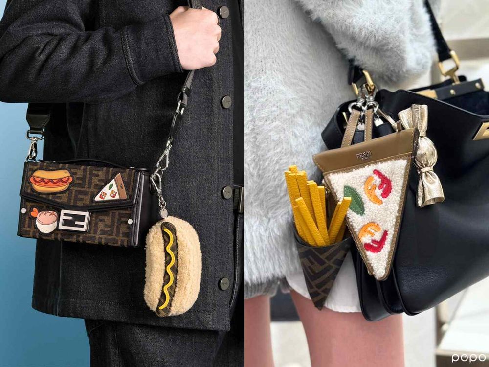 2025新年聖誕禮物有著落了！FENDI老花松鼠可愛到瘋掉、還有糖果、披薩包包掛飾！-5