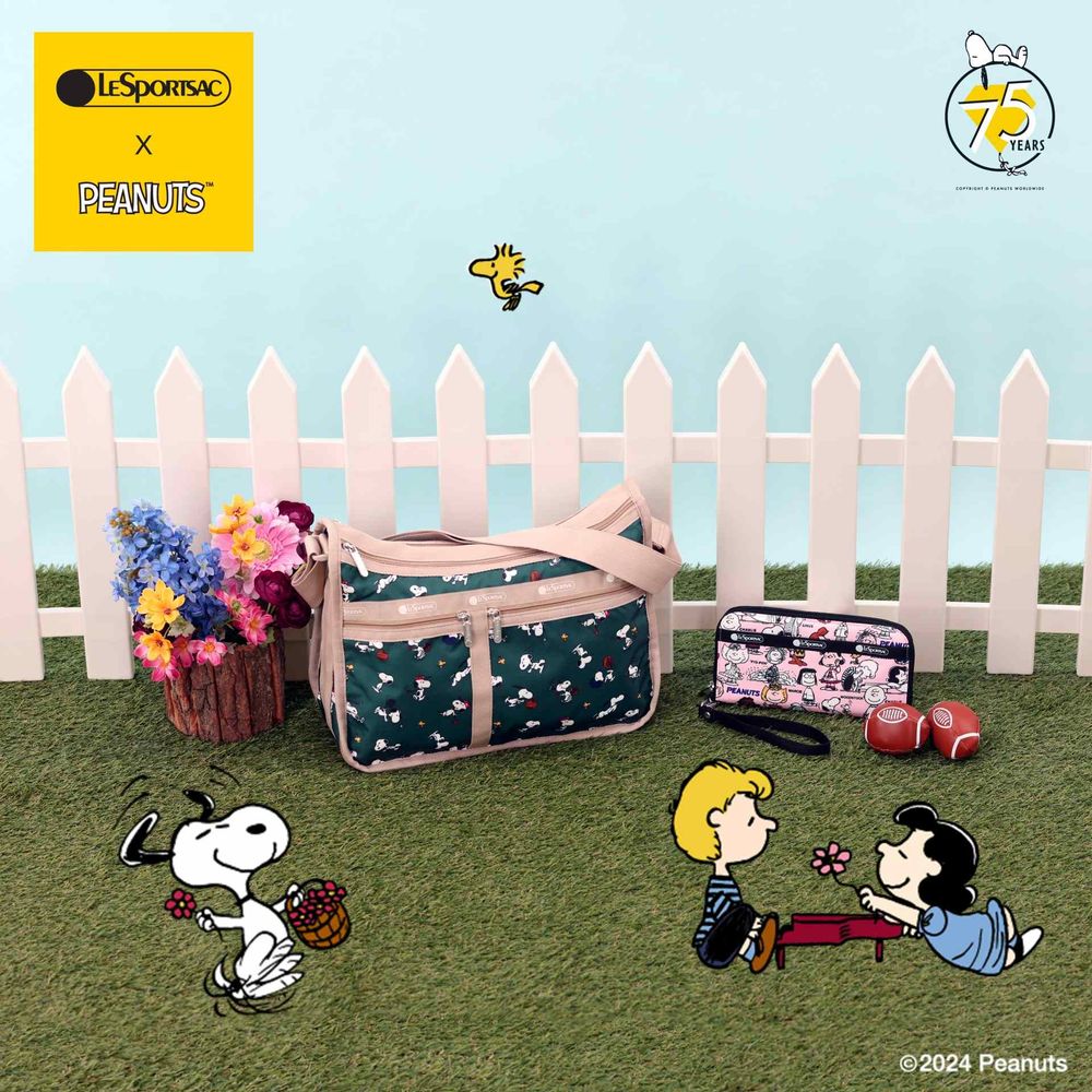史努比控瘋掉！LeSportsac X Peanuts聯名系列「化妝包、後揹包」錢包撐不住啦！-5