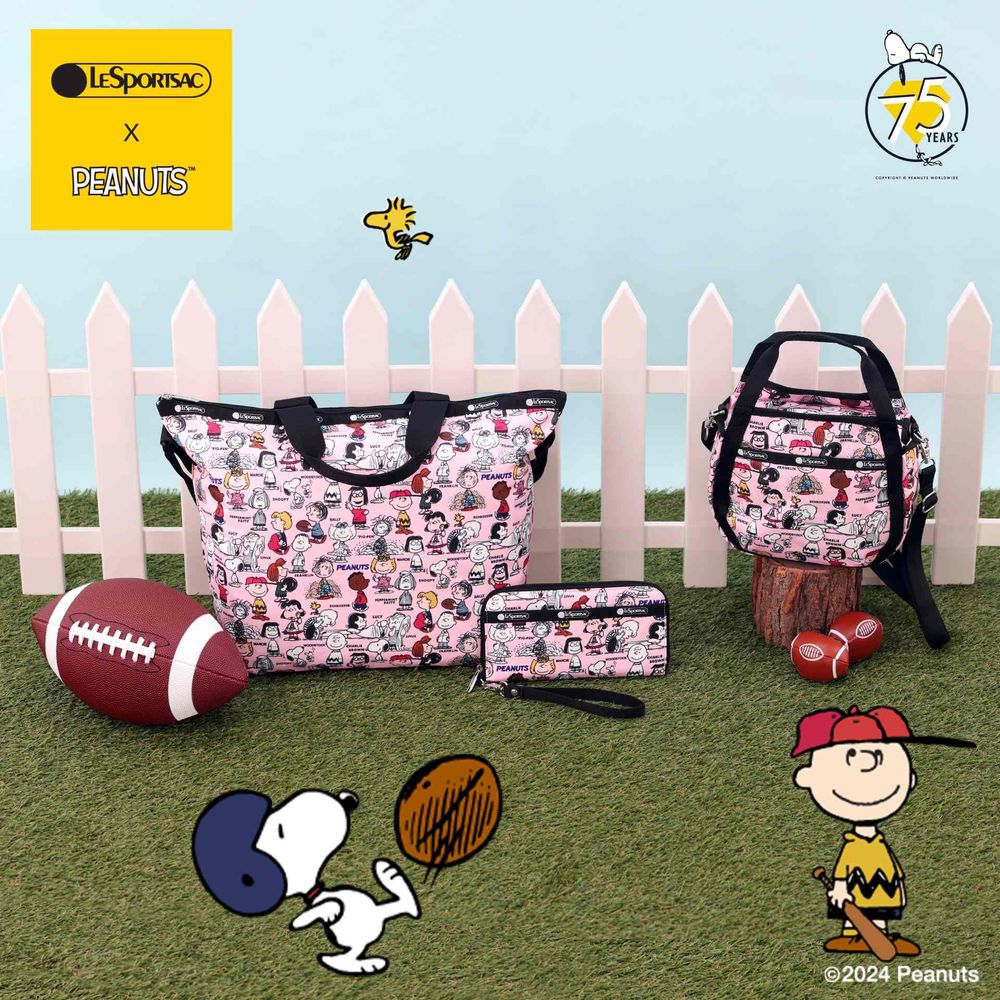 史努比控瘋掉！LeSportsac X Peanuts聯名系列「化妝包、後揹包」錢包撐不住啦！-3
