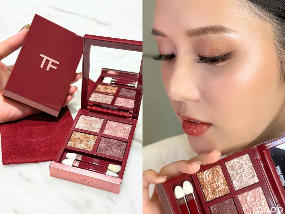 2025限定彩妝推薦！TOM FORD絕美「裸慾玫瑰系列」，雕花眼影盤、琉璃光唇露...散發濃濃女人味！-2