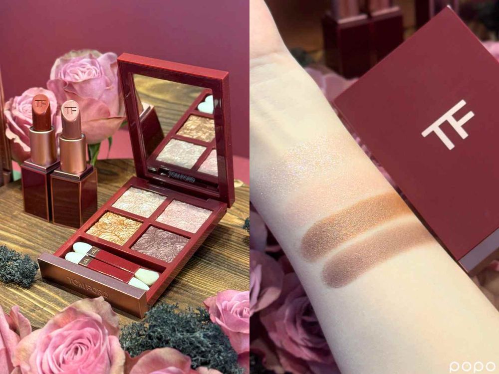 2025限定彩妝推薦！TOM FORD絕美「裸慾玫瑰系列」，雕花眼影盤、琉璃光唇露...散發濃濃女人味！-3