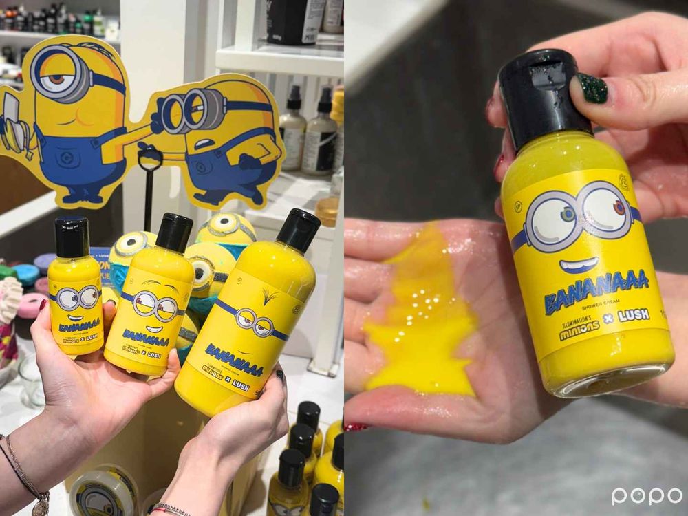 小小兵Minions x LUSH 限定聯名系列開賣！汽泡彈、眼罩眼膜、香蕉沐浴乳...，被可愛暈了！-2