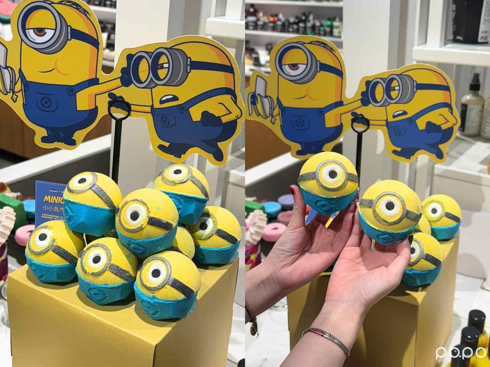 小小兵Minions x LUSH 限定聯名系列開賣！汽泡彈、眼罩眼膜、香蕉沐浴乳...，被可愛暈了！-3