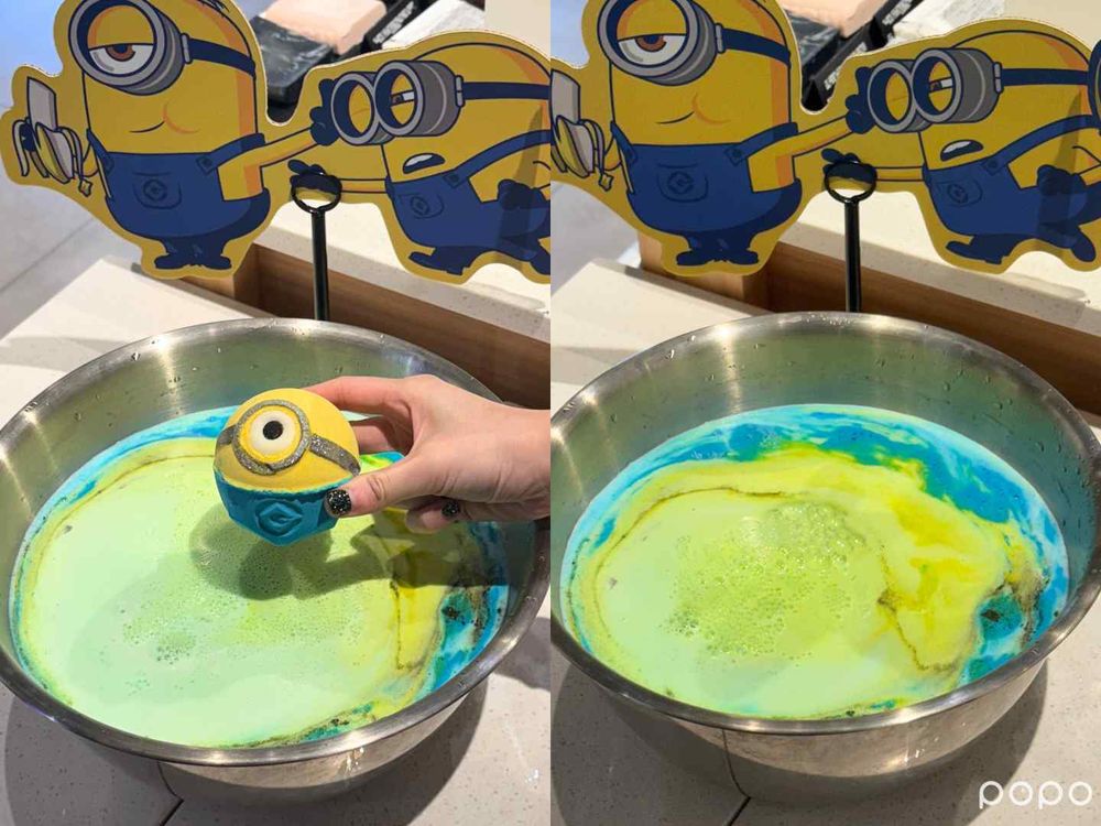 小小兵Minions x LUSH 限定聯名系列開賣！汽泡彈、眼罩眼膜、香蕉沐浴乳...，被可愛暈了！-4