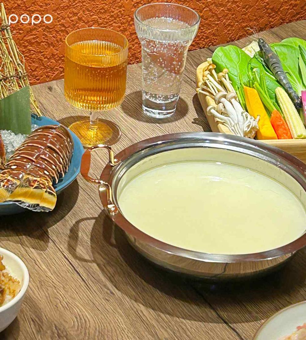 肥美龍蝦免費吃！樂崎火鍋象山店限定「蒜味雞白湯」爆濃療癒必點、還吃得到師園鹽酥雞太幸福！-3
